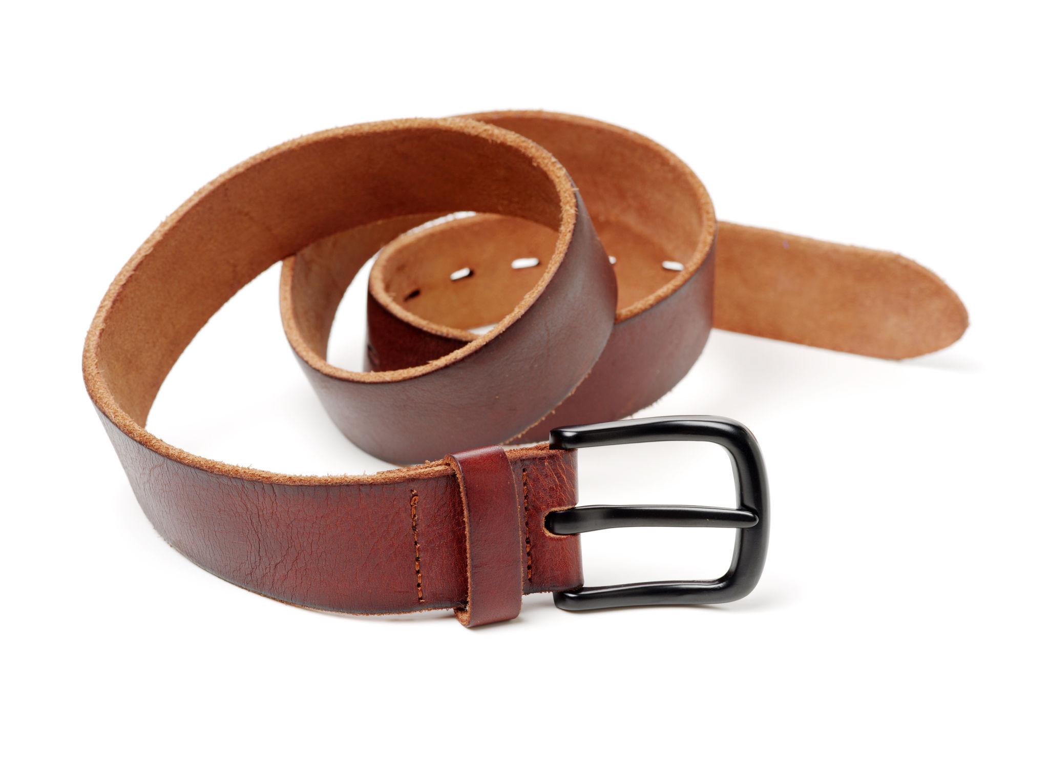 Vintage Brown Leather Belt